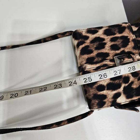 Leopard Print Crossbody Bag with Lots of Compartments - Picture 10 of 12